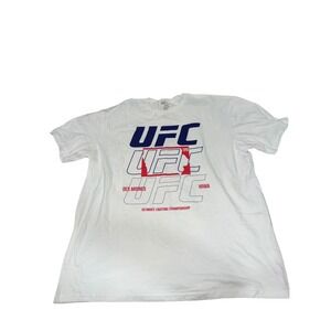 UFC Ultimate Fighting Championship Des Moines Iowa Graphic T Shirt Mens XL White